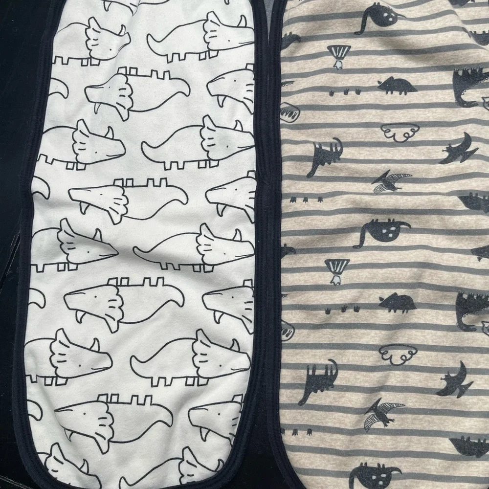 Baby Bundle Bandana Bib Burp Cloth and pacifier strap